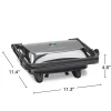Panini Press & Gourmet Sandwich Maker, Silver - Image 8