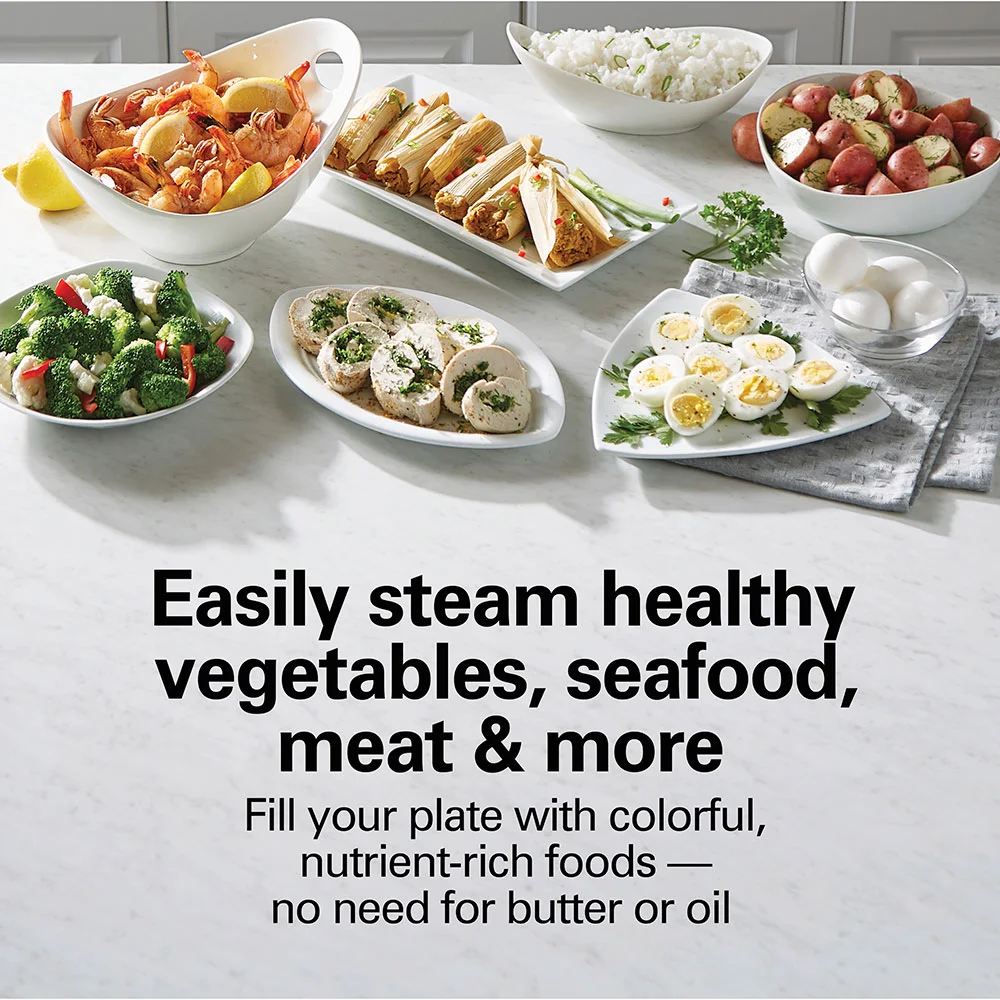 Alternative view of 3-Tier Digital Food Steamer