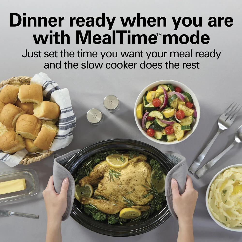 Alternative view of Ready, Set, Dinner Slow Cooker, Matte Black