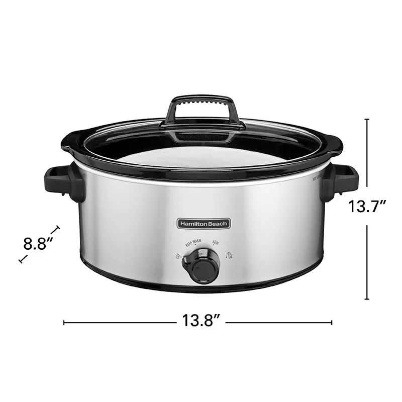 6 Quart Oval Slow Cooker - Image 7