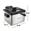 Deep Fryer, 2.8 Liter/3 Quart Oil Capacity with Adjustable Temperature & Timer - Image 8