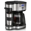 2-Way Coffee Maker, Single-Serve &12 Cup Carafe, Stainless