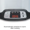 8 Quart Programmable Countdown Slow Cooker, Silver - Image 4