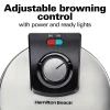 Belgian Waffle Maker with Adjustable Browning Control, Silver - Image 3