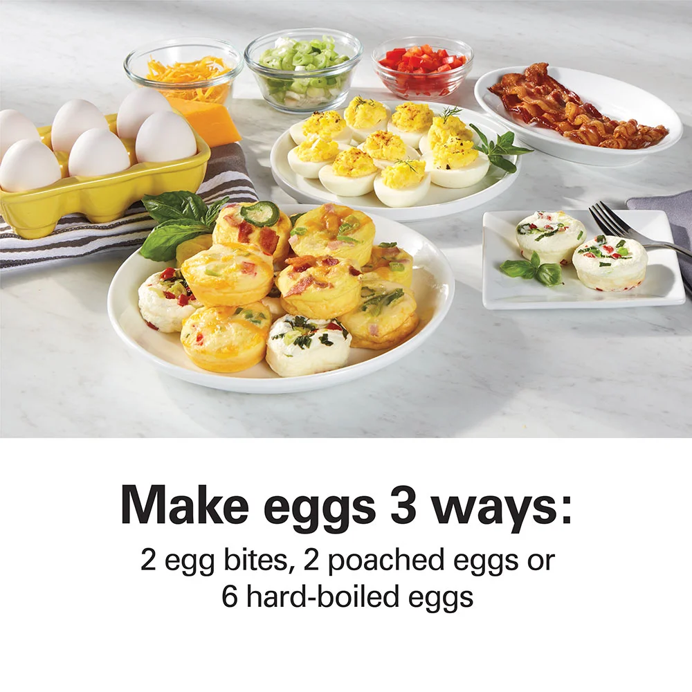 Alternative view of Egg Bites Maker with Hard-Boiled Eggs Insert, Teal