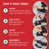 Dual Breakfast Sandwich Maker, Silver - Image 7