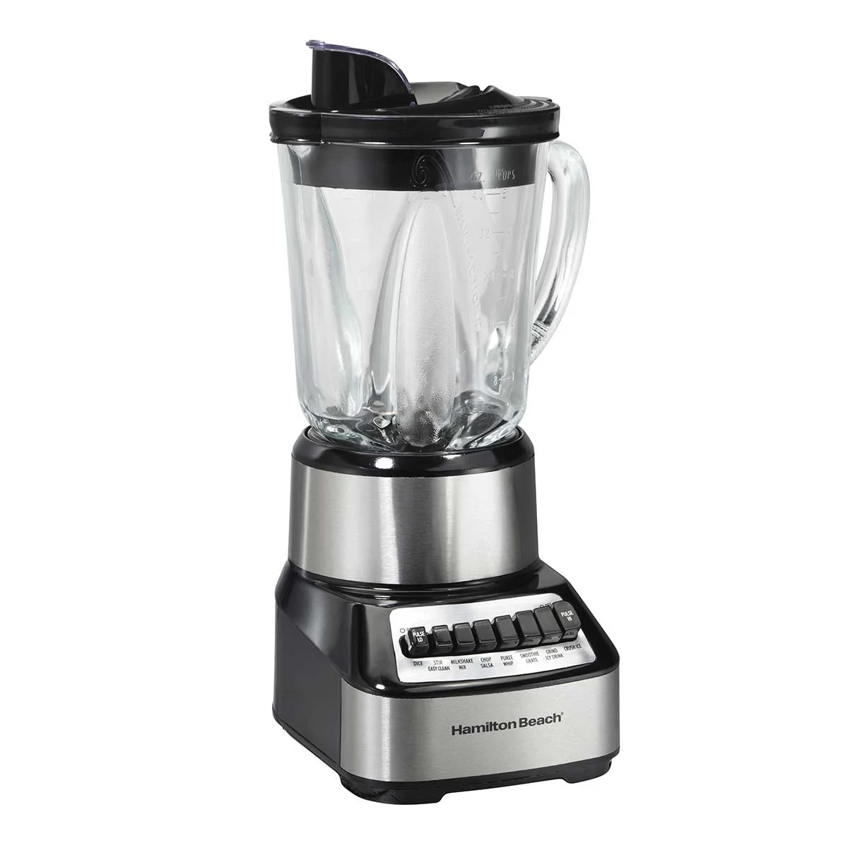 Wave Crusher® Multi-Function Blender with Mess-free 40oz Glass Jar, 700W Black & Stainless - Image 5
