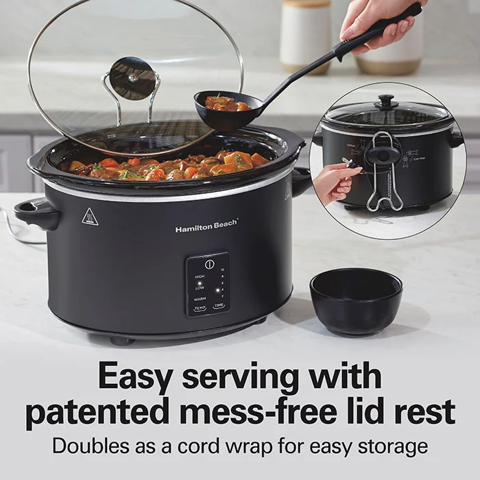 Alternative view of 5 Quart Easy Serve Programmable Slow Cooker
