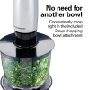 2 Speed Hand Blender with Whisk and Chopping bowl, Silver - Image 6