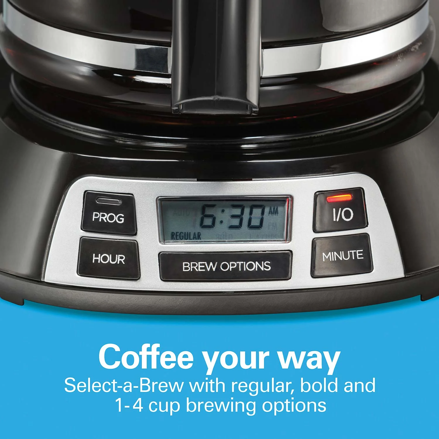 Programmable 12 Cup Coffee Maker, Stainless Steel Accents - Image 4