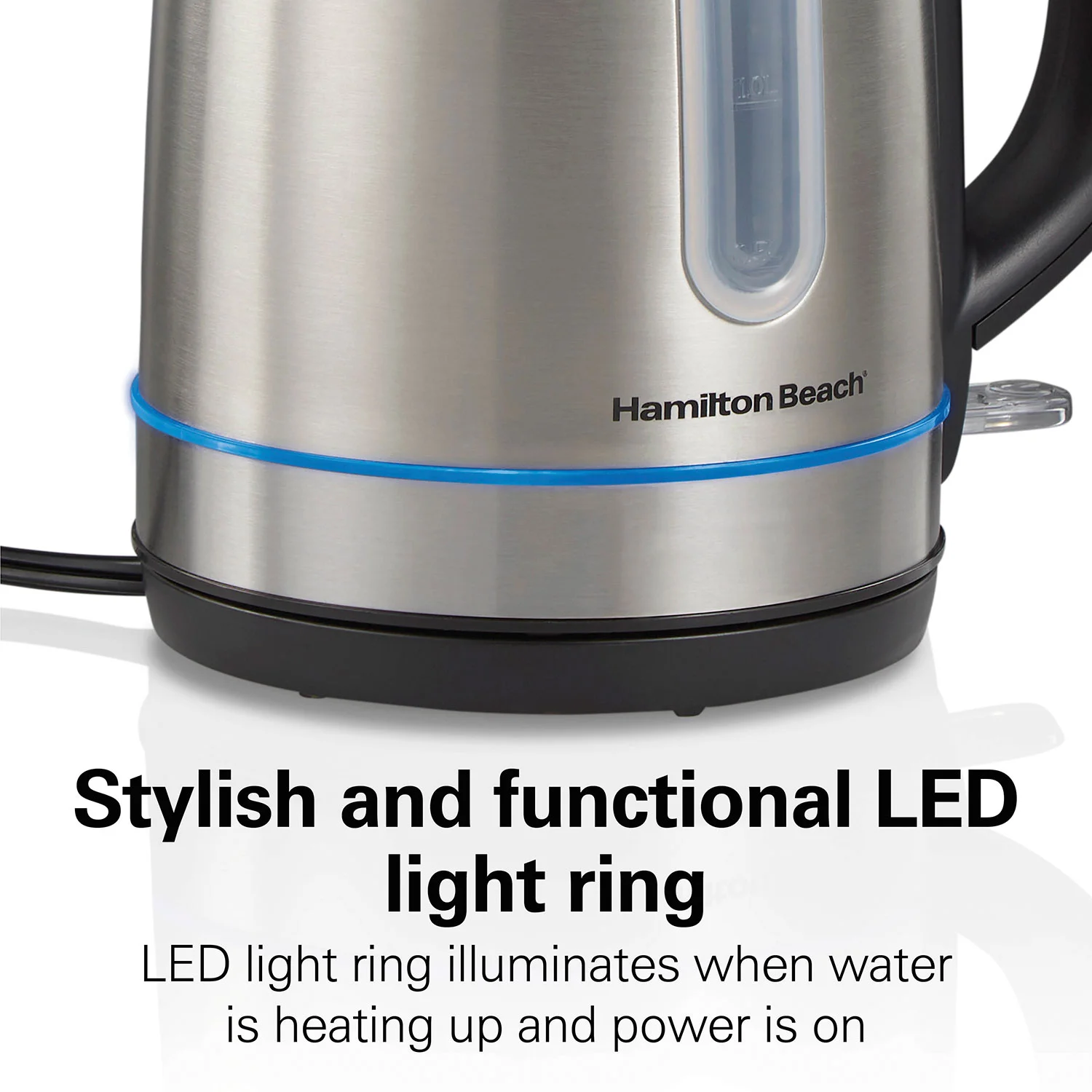 Alternative view of Stainless Steel 1.7 Liter Kettle with LED Light Ring