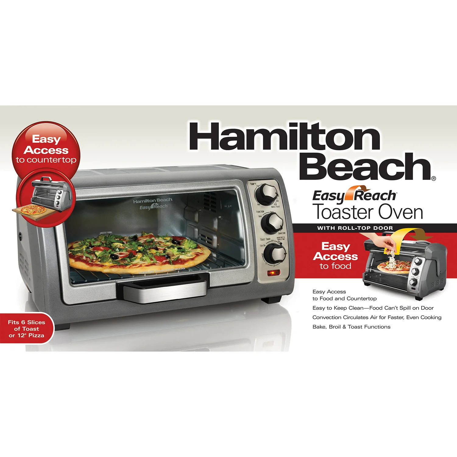 Easy Reach® Toaster Oven with Roll-Top Door - Image 6