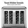 4 Slice Toaster with Extra-Wide Slots Stainless Steel - Image 2