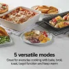 4 Slice Toaster Oven, Red - Image 3