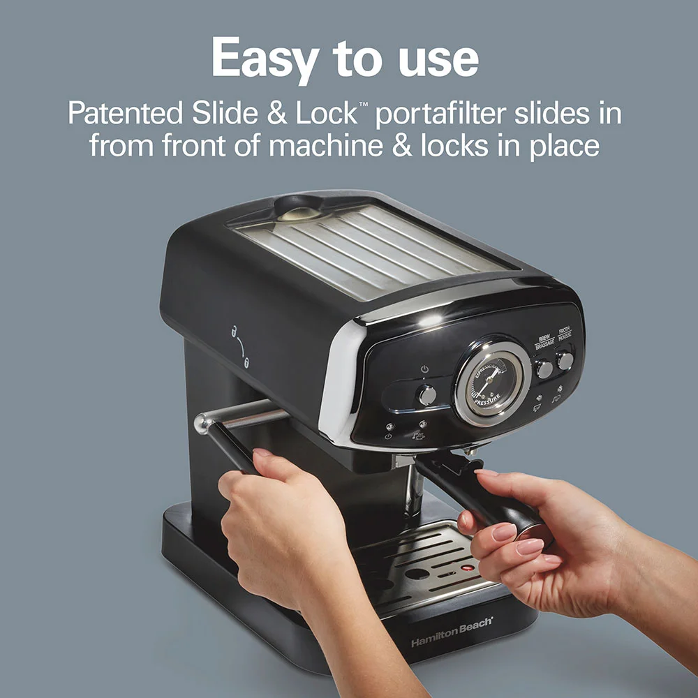 Alternative view of Slide & Lock™ Espresso Maker