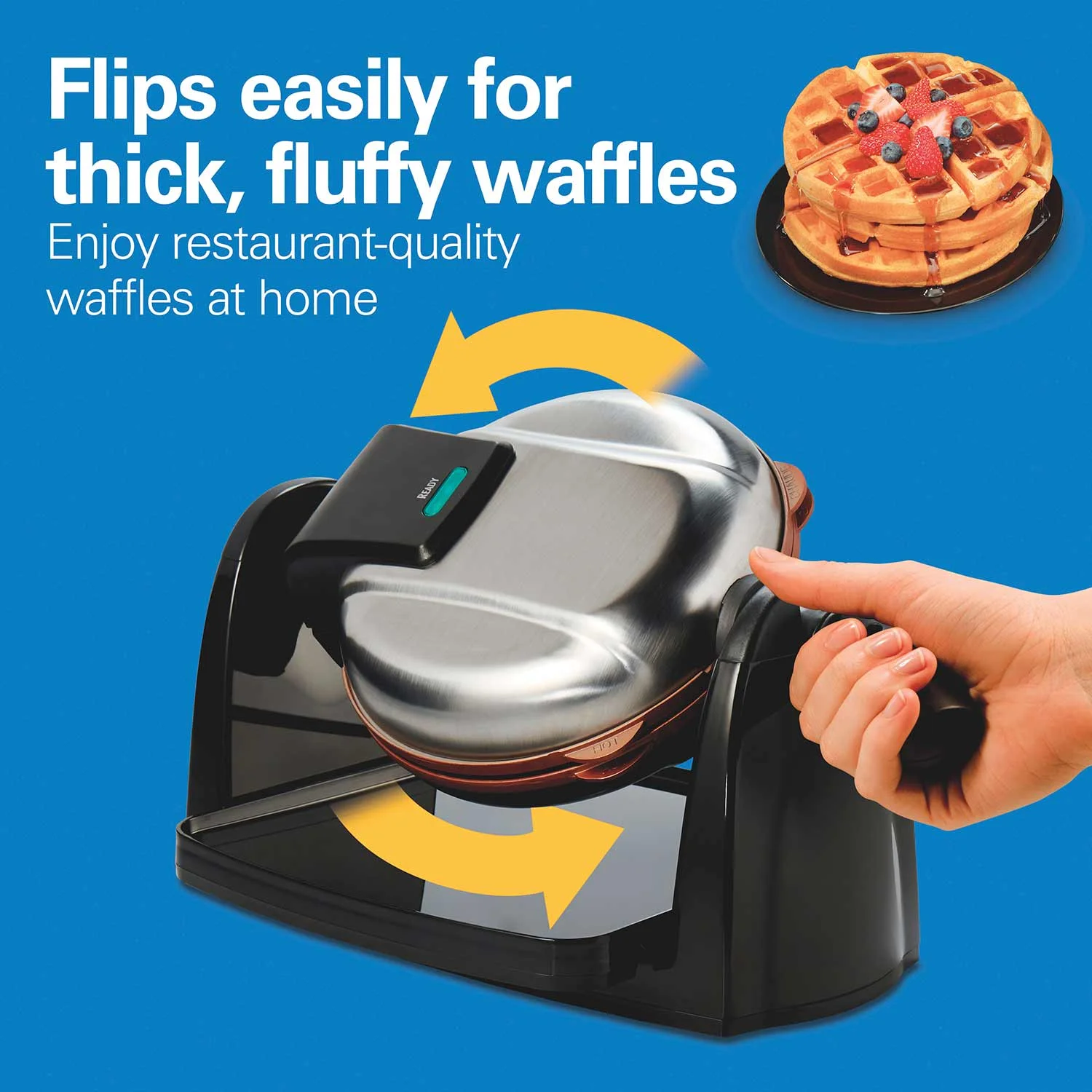 Alternative view of Durathon Removable-Grid Belgian Waffle Maker