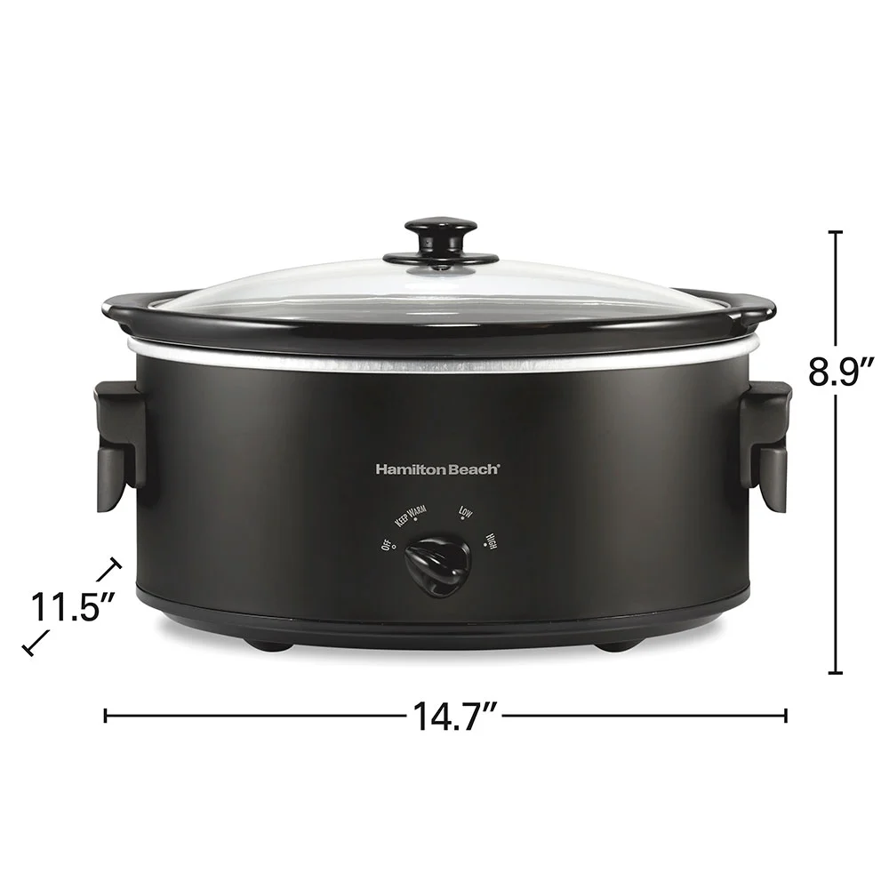 6 Quart Slow Cooker with Folding Handles - Image 8