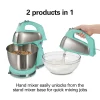 6 Speed Stand Mixer, Aqua Blue - Image 2