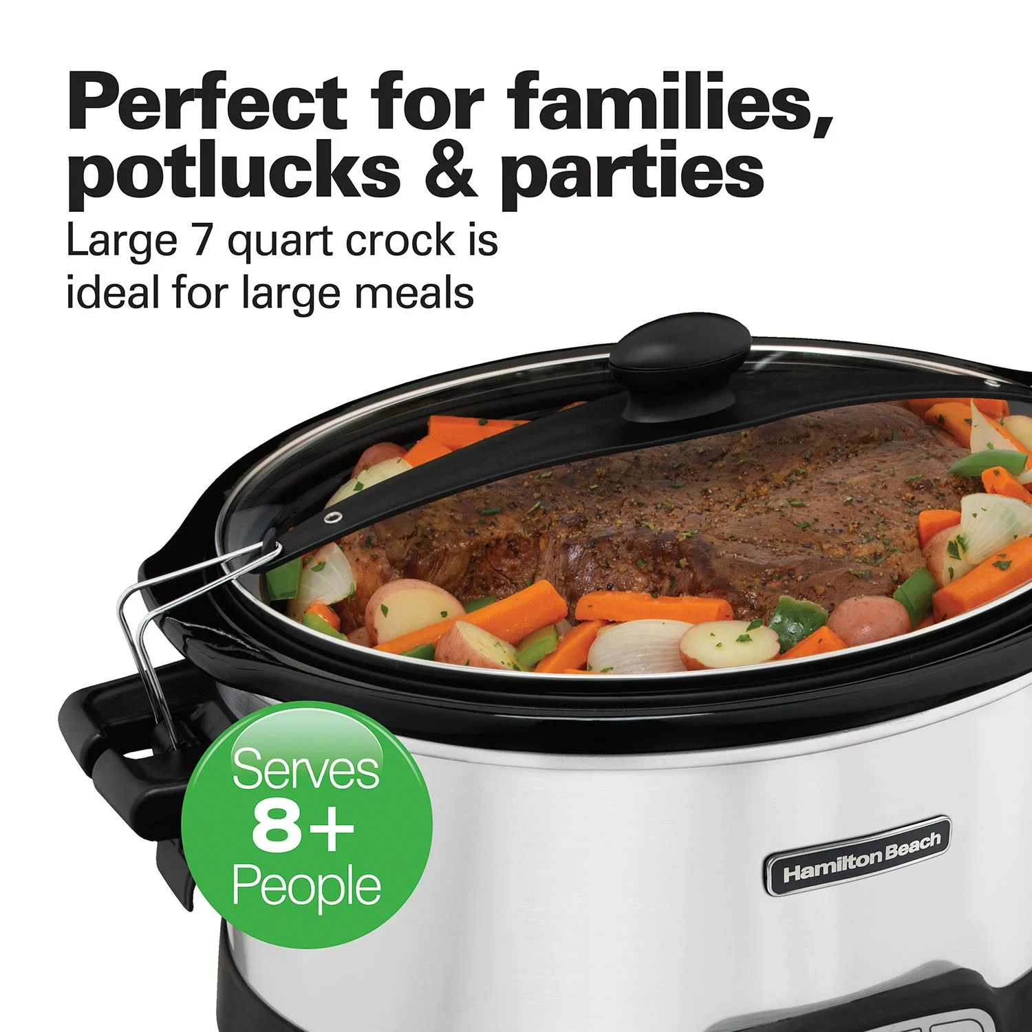 Stay or Go® Programmable Slow Cooker, Silver - Image 5