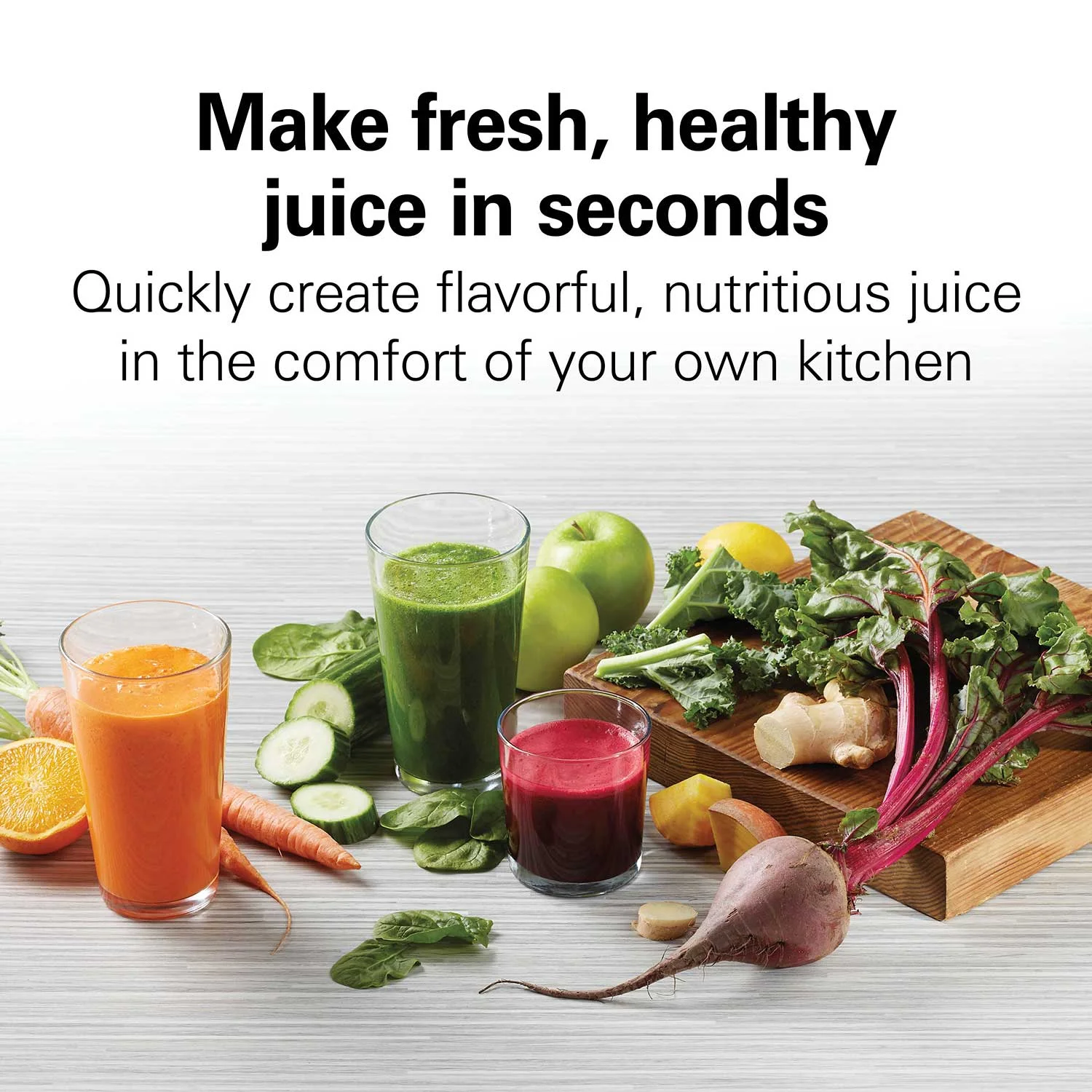 Alternative view of HealthSmart® Compact Juice Extractor, White