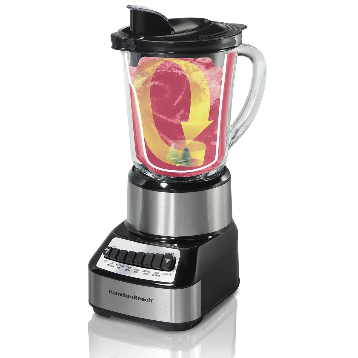 Wave Crusher® Multi-Function Blender with Mess-free 40oz Glass Jar, 700W Black & Stainless - Image 3