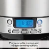 BrewStation® 12 Cup Programmable Coffee Maker with Removable Water Reservoir, Black & Stainless - Image 7