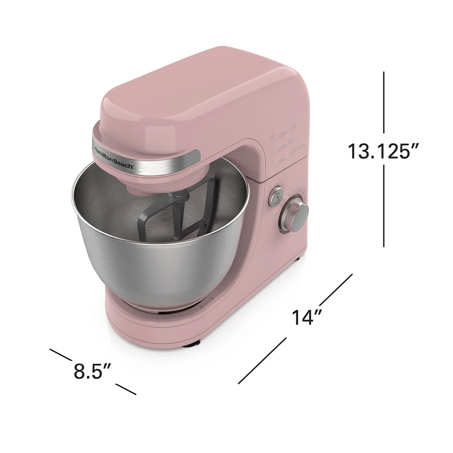 7 Speed Stand Mixer, 4 Quart Capacity, Rose - Image 7