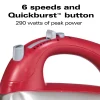 6 Speed Classic Stand Mixer, Red - Image 3