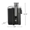 HealthSmart® Compact Juice Extractor, Black & Gray - Image 8