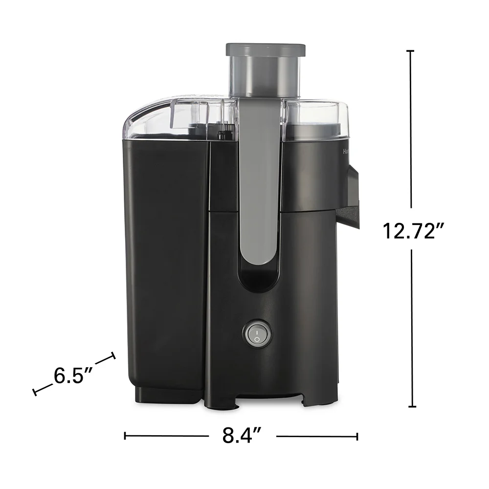 HealthSmart® Compact Juice Extractor, Black & Gray - Image 8