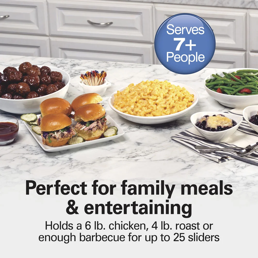 6 Quart Programmable Defrost Slow Cooker - Image 3