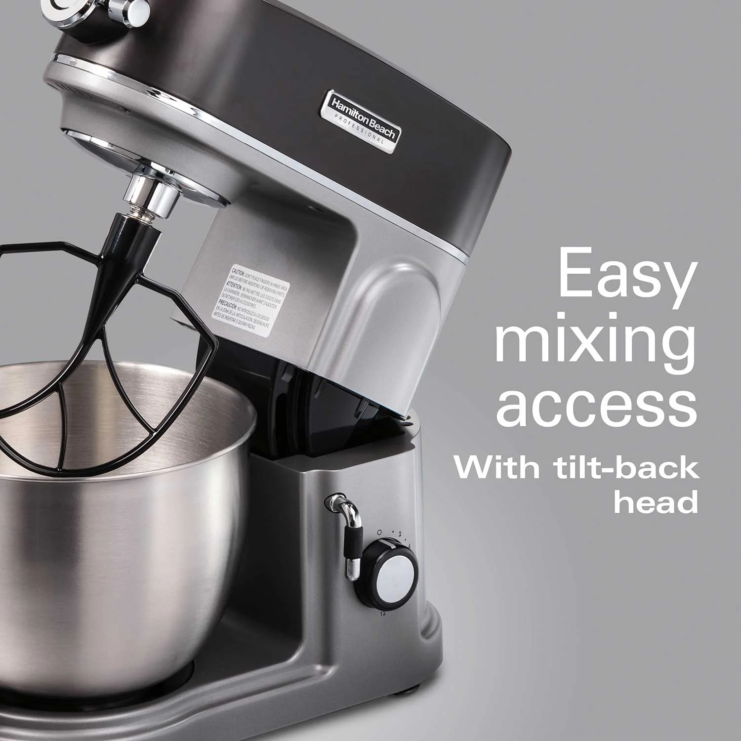 Alternative view of Hamilton Beach® Professional All-Metal Stand Mixer with Specialty Attachment Hub