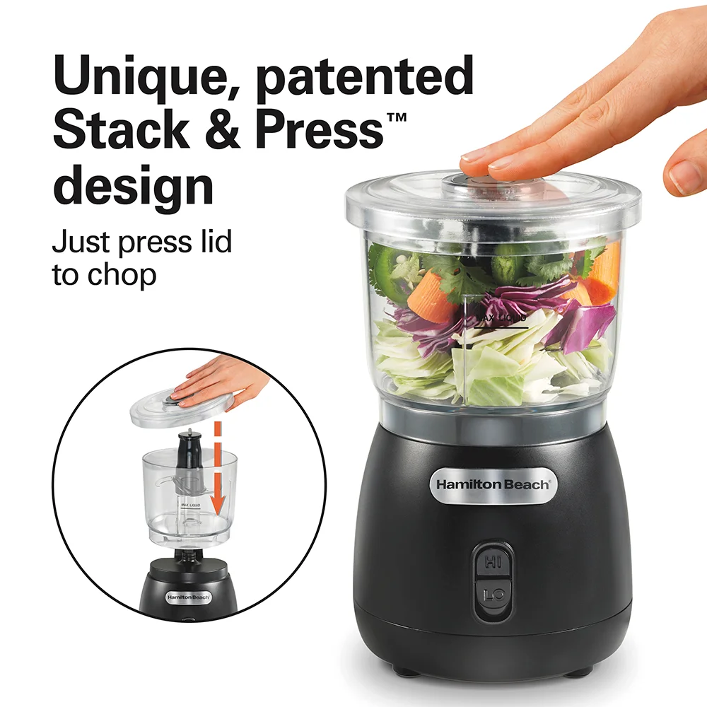 Alternative view of Stack & Press™ 2 Speed Food Chopper