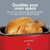 Electric Roaster Oven, 22 Quarts, Red - Image 2