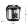 2-14 Cup Capacity (Cooked) Rice/Hot Cereal Cooker - Image 8