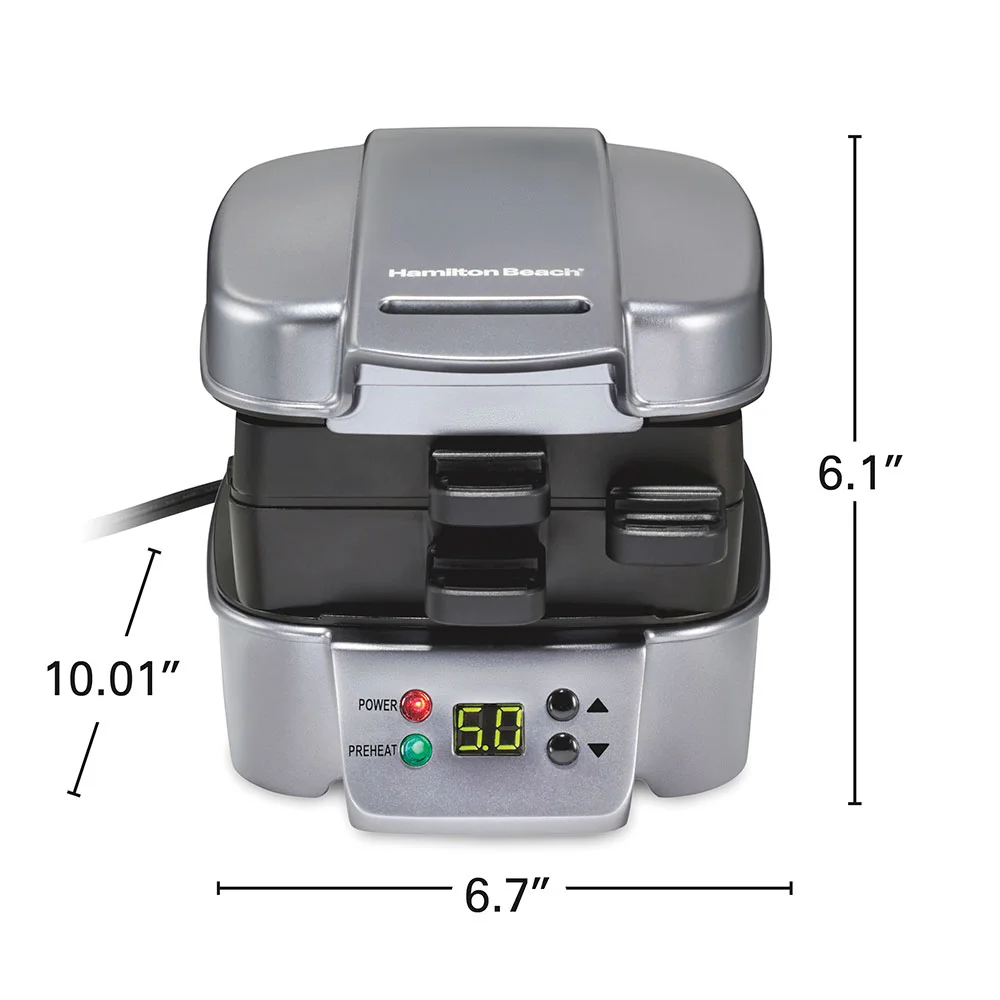 Sandwich Stacker™ Hot Sandwich Maker, Silver - Image 8