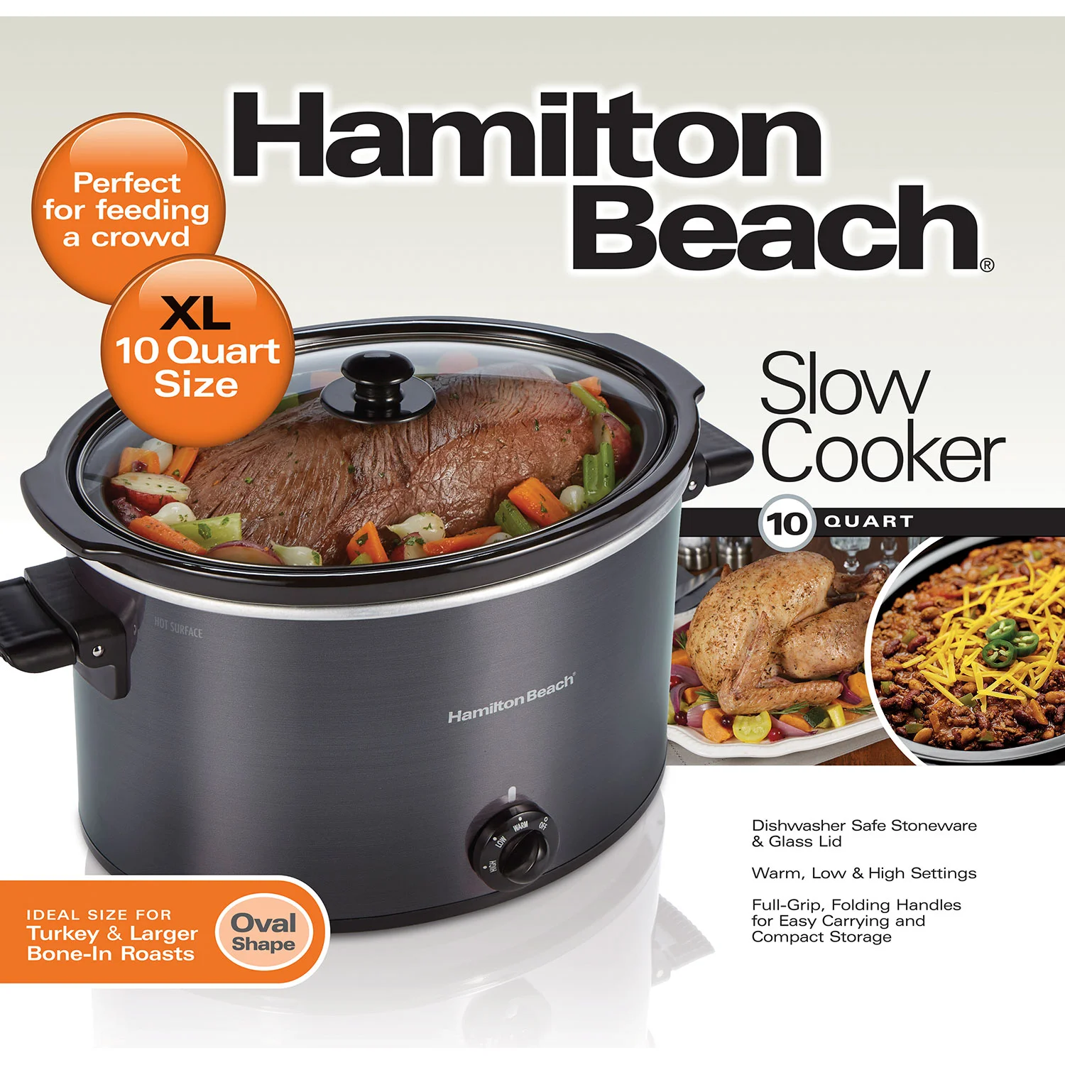 10 Quart Oval Slow Cooker - Image 6