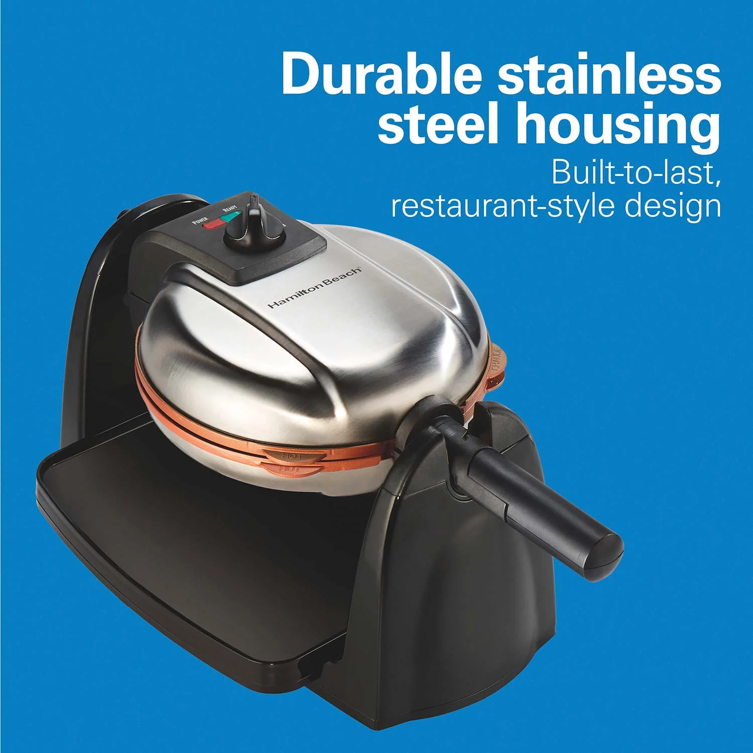 Durathon Removable-Grid Belgian Waffle Maker - Image 6