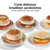 Dual Breakfast Sandwich Maker, Silver - Image 4