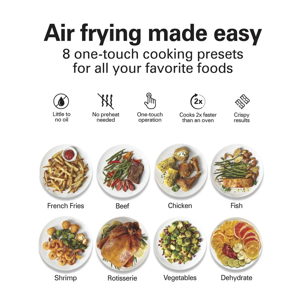 Alternative view of 11.6 Qt. / 11 Liter Digital Air Fryer Oven with Rotisserie