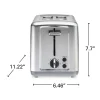 2 Slice Brushed Toaster with Extra-Wide Slots Stainless Steel - Image 8