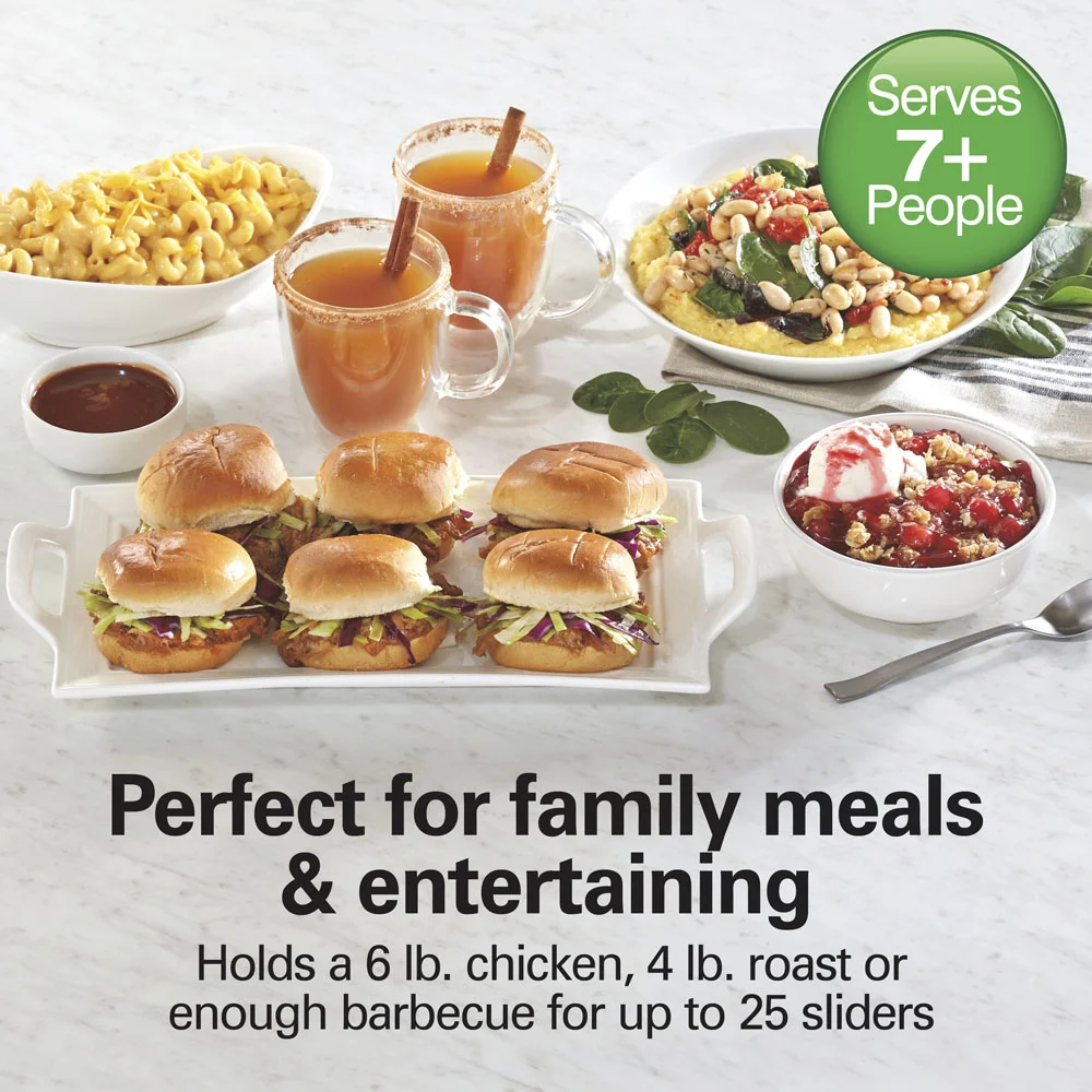 6 Quart Slow Cooker with Folding Handles - Image 3