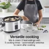 Programmable Stay or Go® Slow Cooker with Party Dipper™ Food Warmer, Silver - Image 5