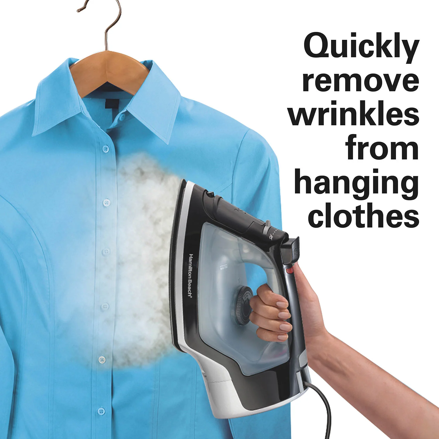 Alternative view of Full-Size Iron with Retractable Cord