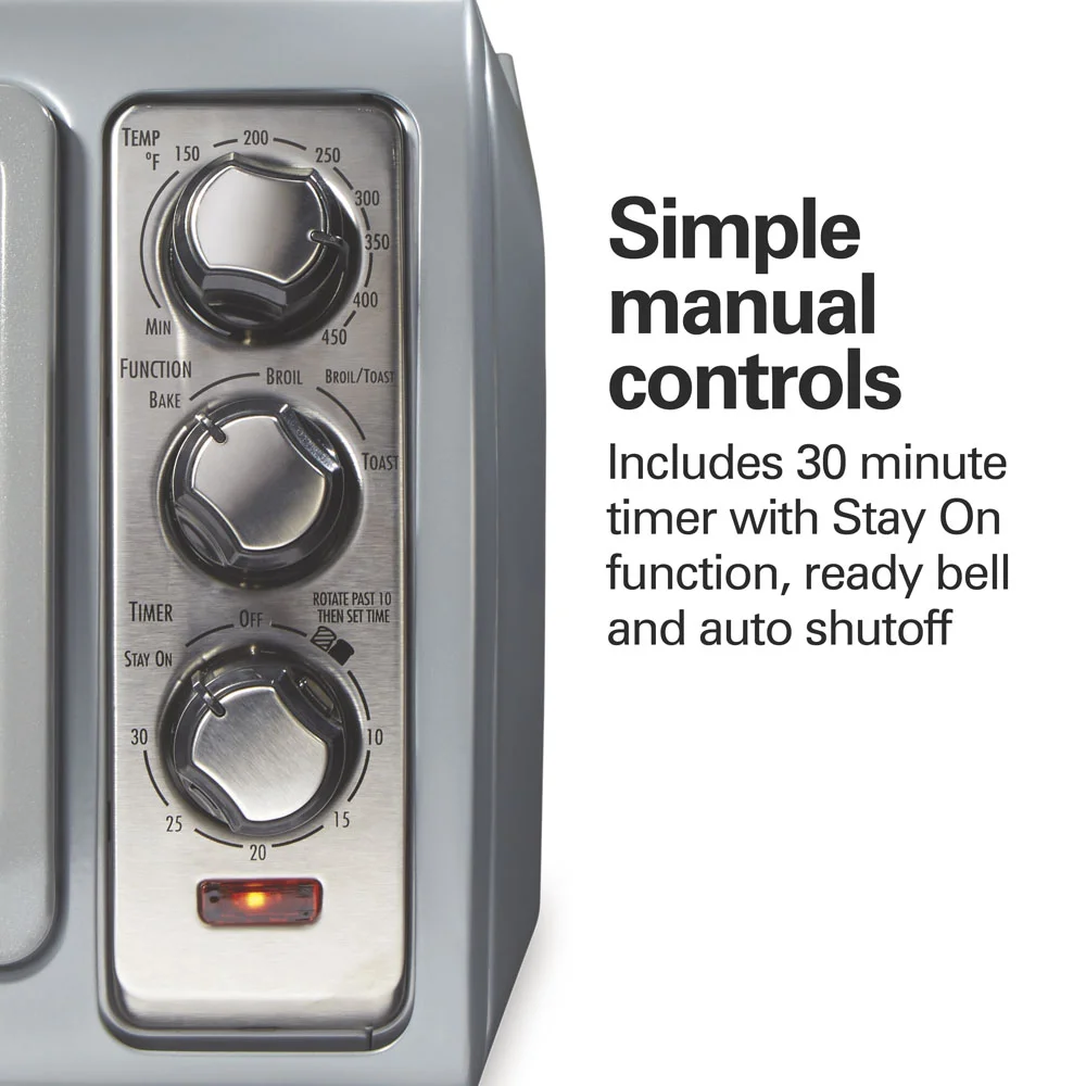 Easy Reach® Toaster Oven, Silver - Image 6