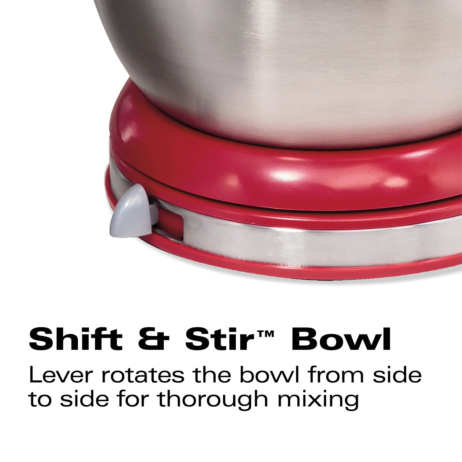 6 Speed Classic Stand Mixer, Red - Image 4