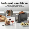 Long-Slot Toaster, Black - Image 2