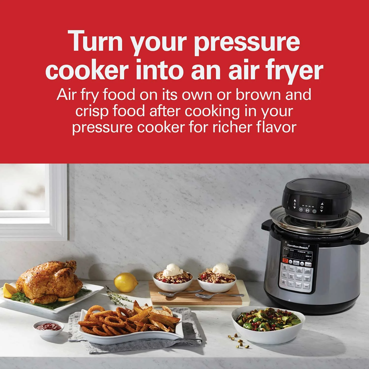 Alternative view of Air Fry Lid for 6 and 8 Quart Pressure Cookers