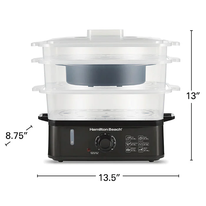 Alternative view of 3-Tier Electric Food Steamer