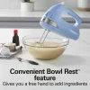 6 Speed Hand Mixer with Snap-On Case, Light Blue - Image 7